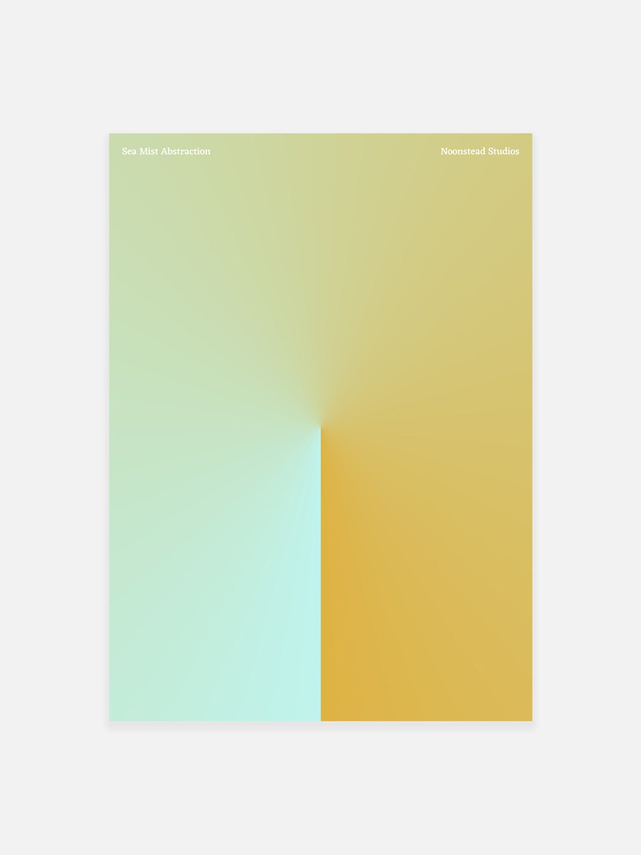 Sea Mist Abstraction Print