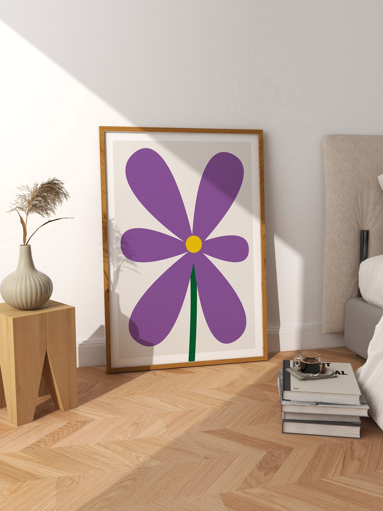Purple Daisy Print