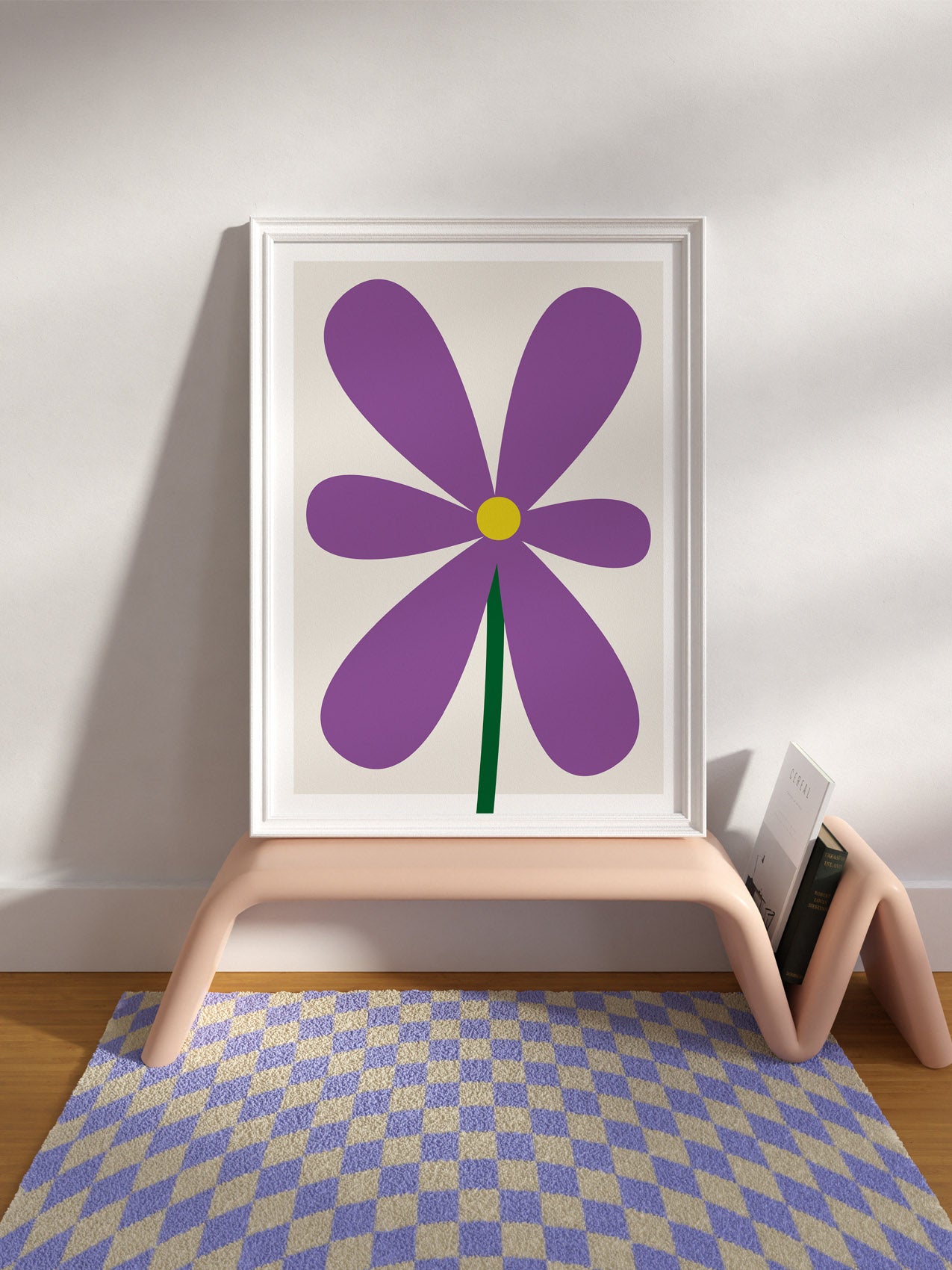 Purple Daisy Print